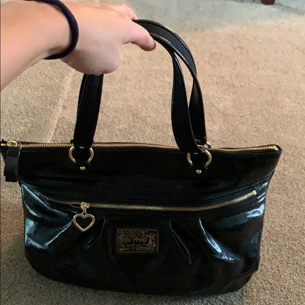 Black coach purse